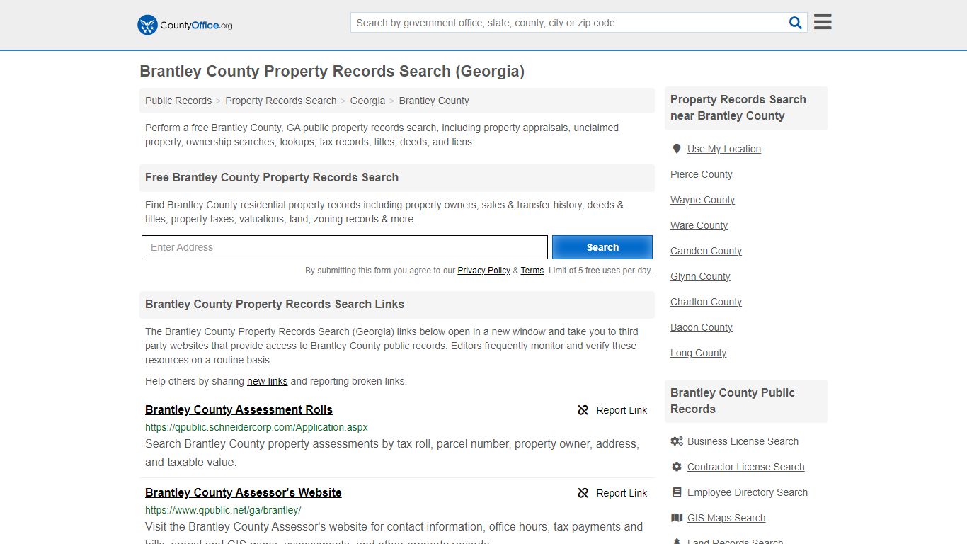 Brantley County Property Records Search (Georgia) - County Office